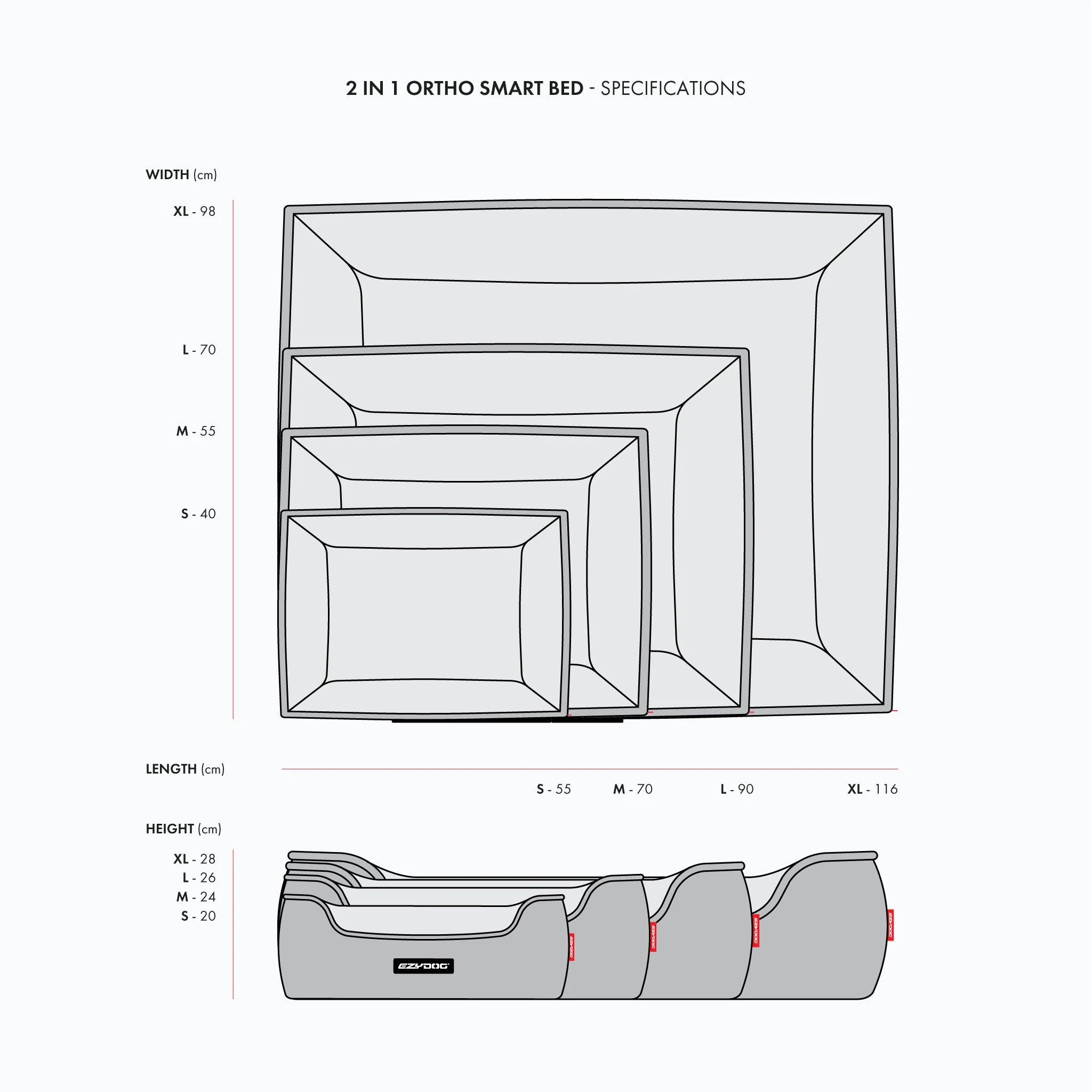 2 in 1 Ortho Smart Dog Bed - Image 11